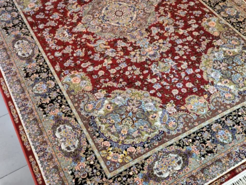 فرش ماشینی کشمیر الدورادو،طرح خطیبی لاکی