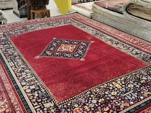 فرش ماشینی تخت فیروزه اطمینان،وینتیج بلوچ روناسی