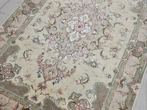 فرش دستبافت ذرع و نیم طرح خطیبی (1.5*1)