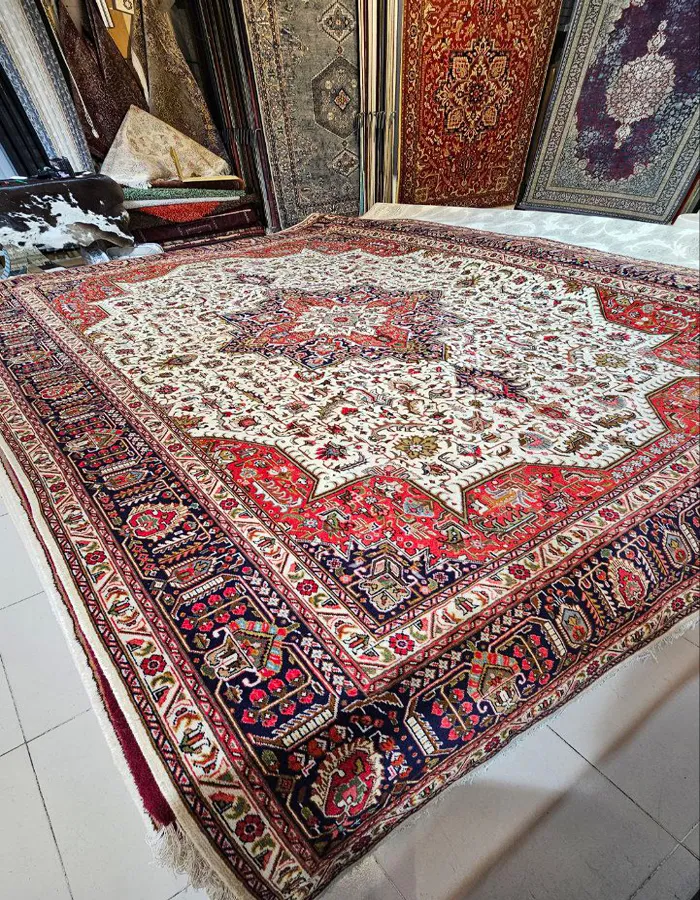 carpet496871 فرش دستبافت آذرشهر طرح هریس