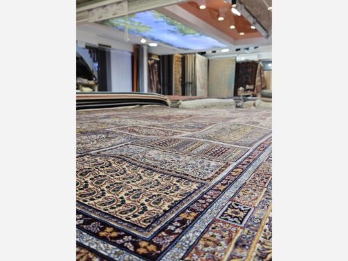 فرش الماس حریر کلکسیون اطلس طرح خشتی