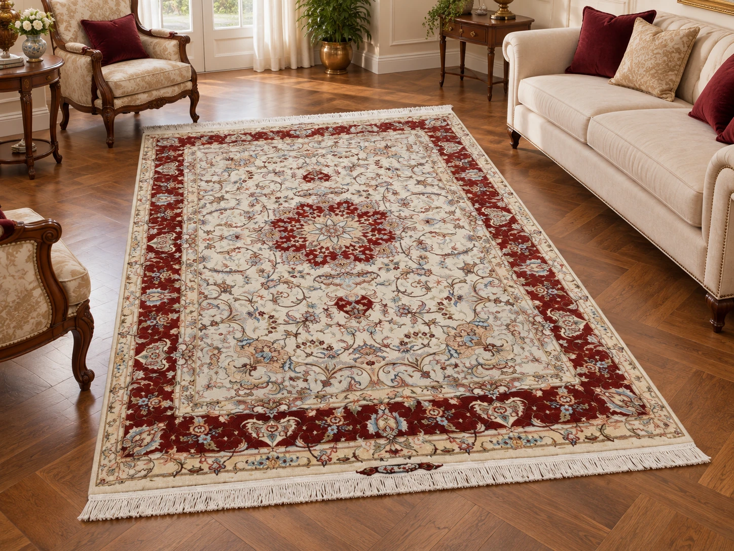 carpet-75717-p002 فرش دستبافت 6 متری 40 رج علیا - کد 75717